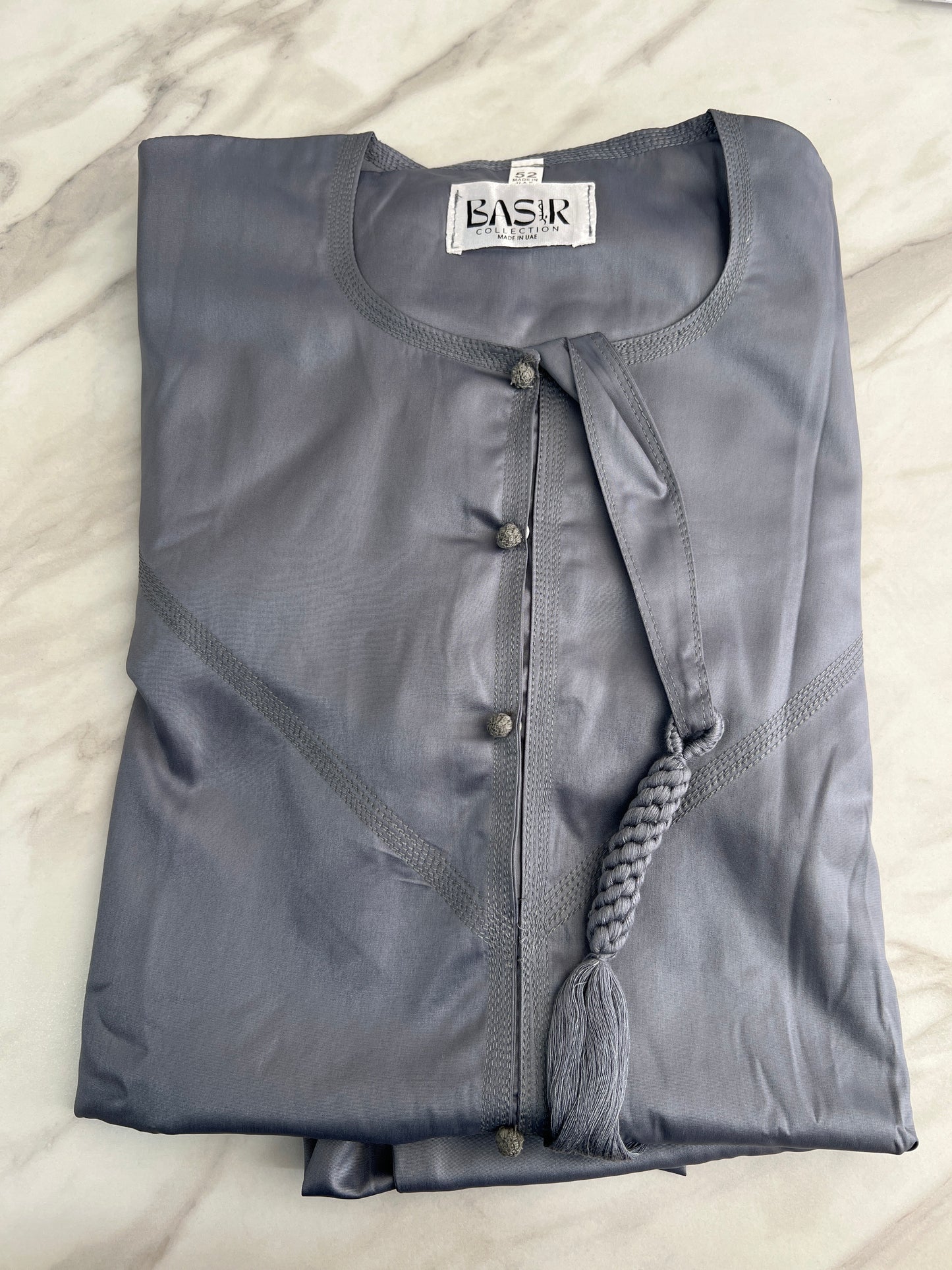 Clearance Shiny Emerati Style Thobe With Tassel