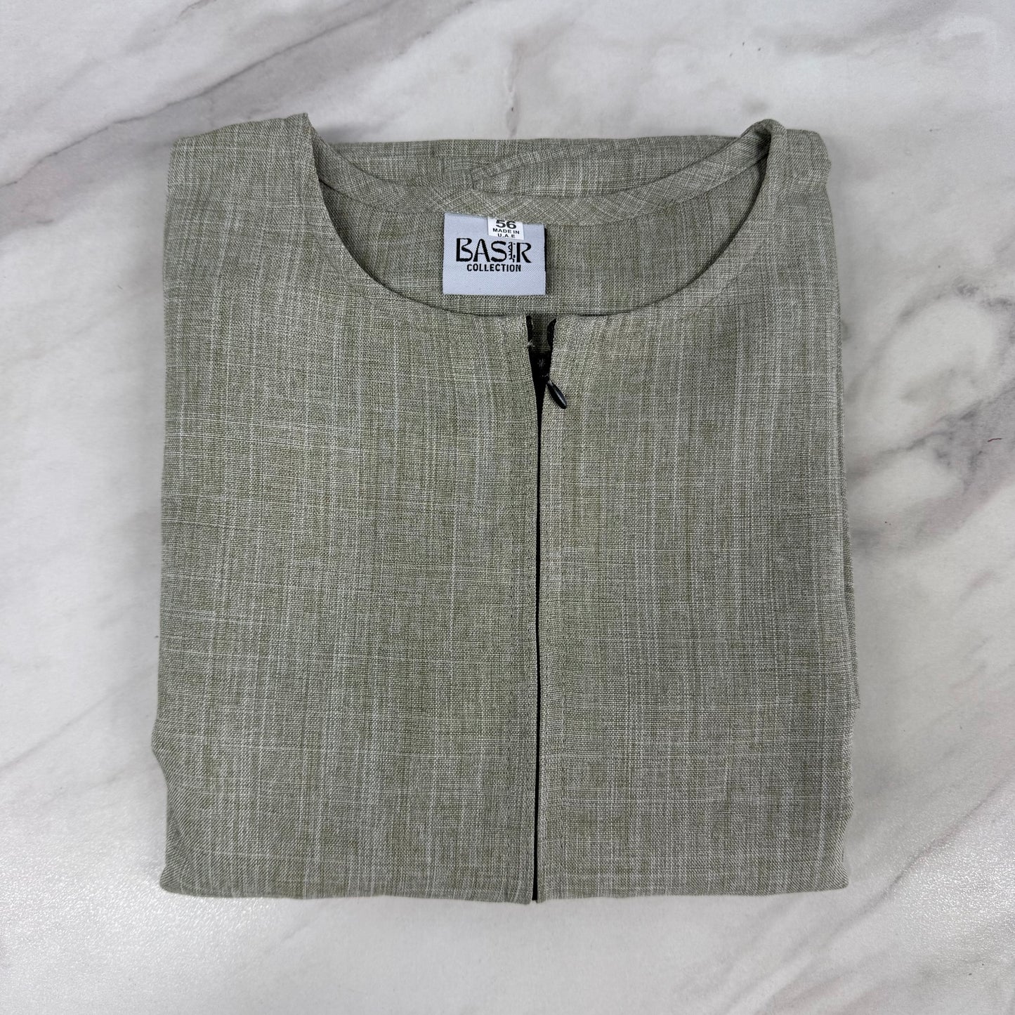 Linen Emirati Thobe Short Sleeve