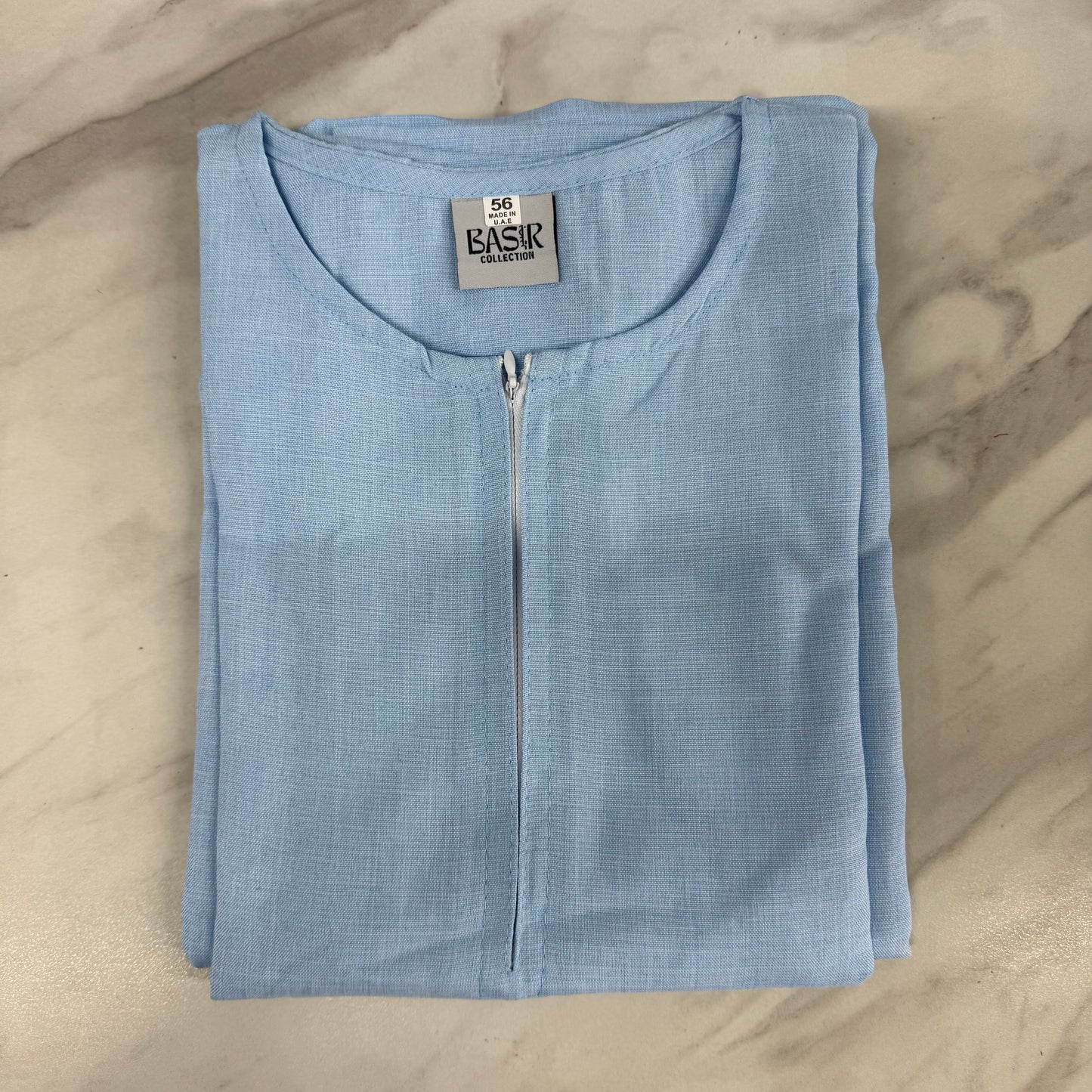 Linen Emirati Thobe Short Sleeve
