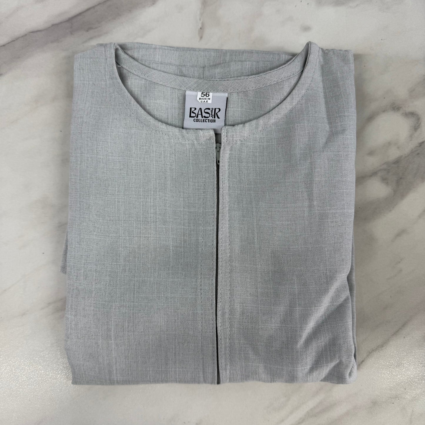 Linen Emirati Thobe Short Sleeve