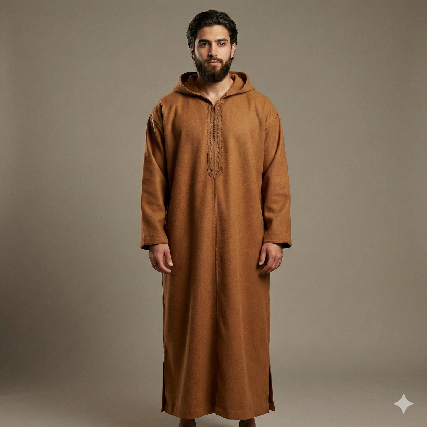 Moroccan Winter Djellaba | Thick Hooded Thobe