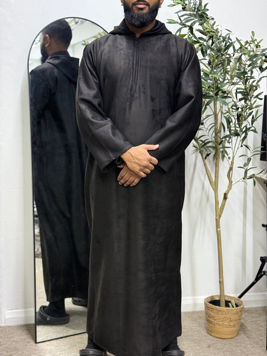 Suede Hooded Thobe