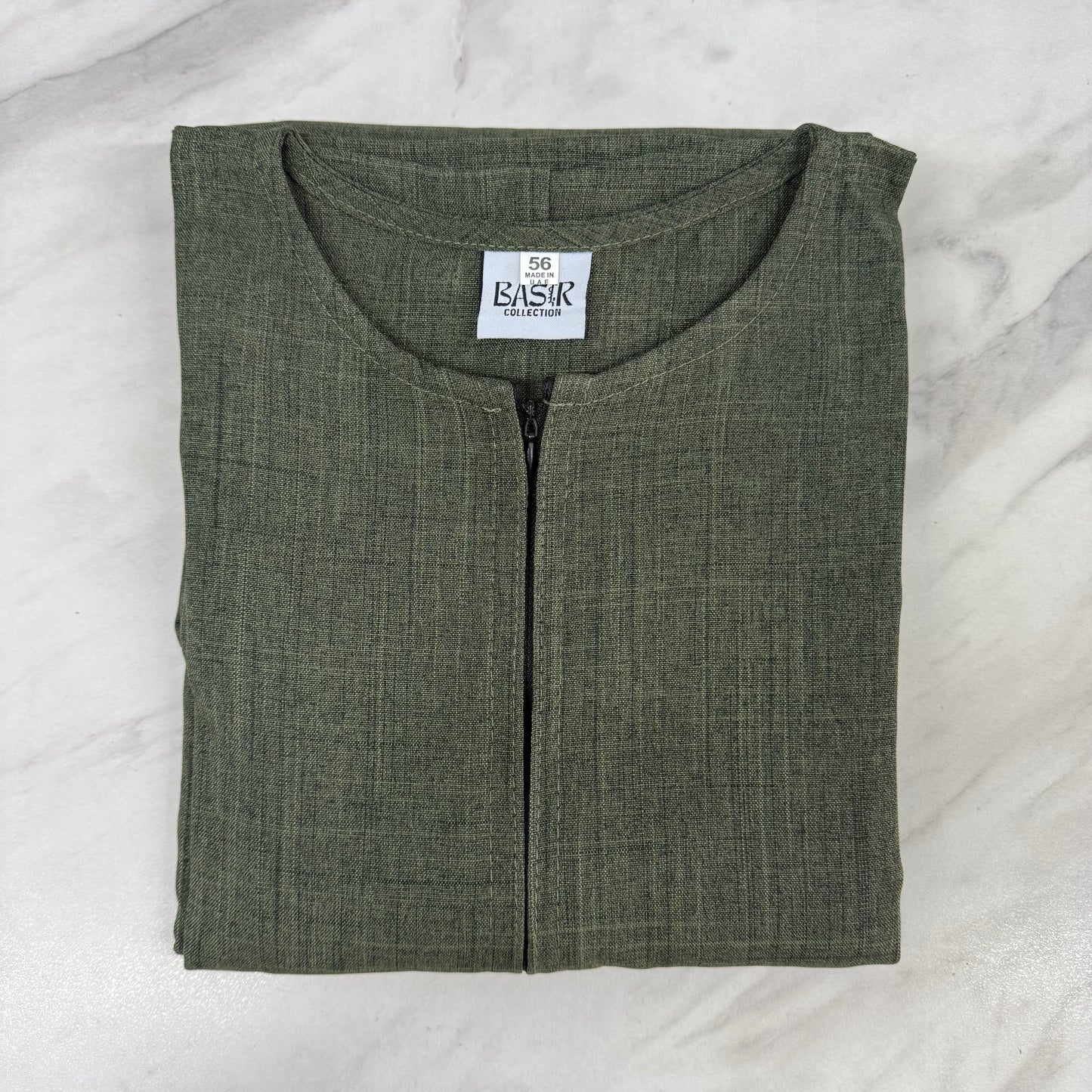 Linen Emirati Thobe Short Sleeve