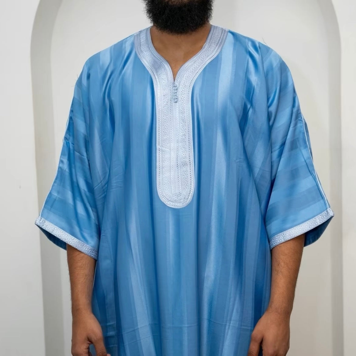 Essential Moroccan Thobe Gandoura Striped