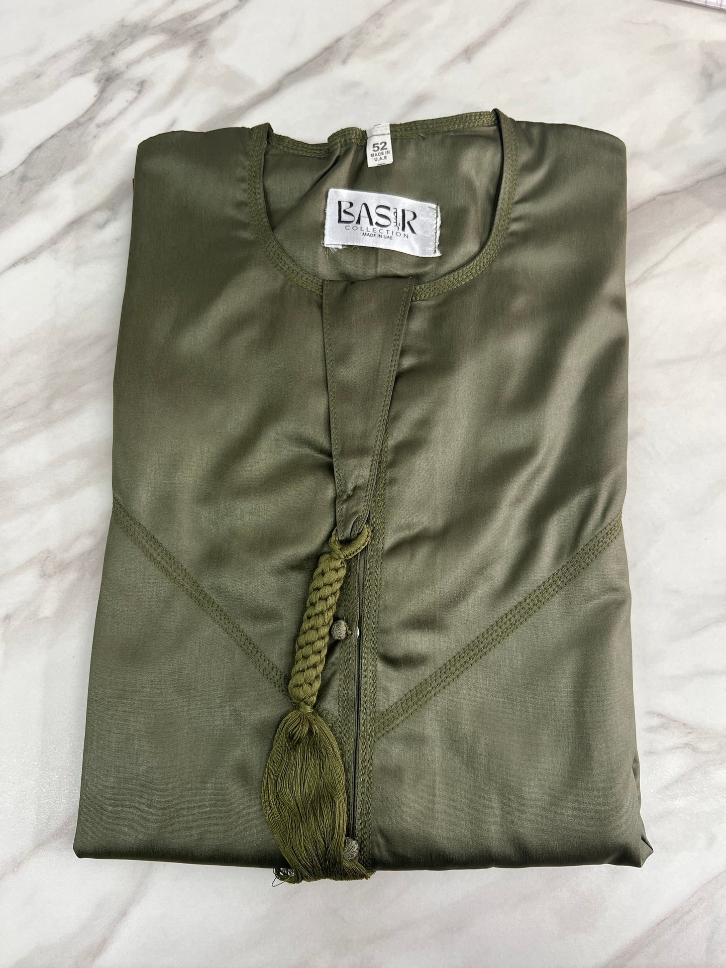Clearance Shiny Emerati Style Thobe With Tassel